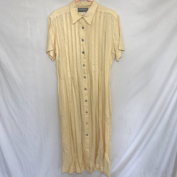Vintage Dresses & Skirts - Vintage 80,s Maxi Linen Dress